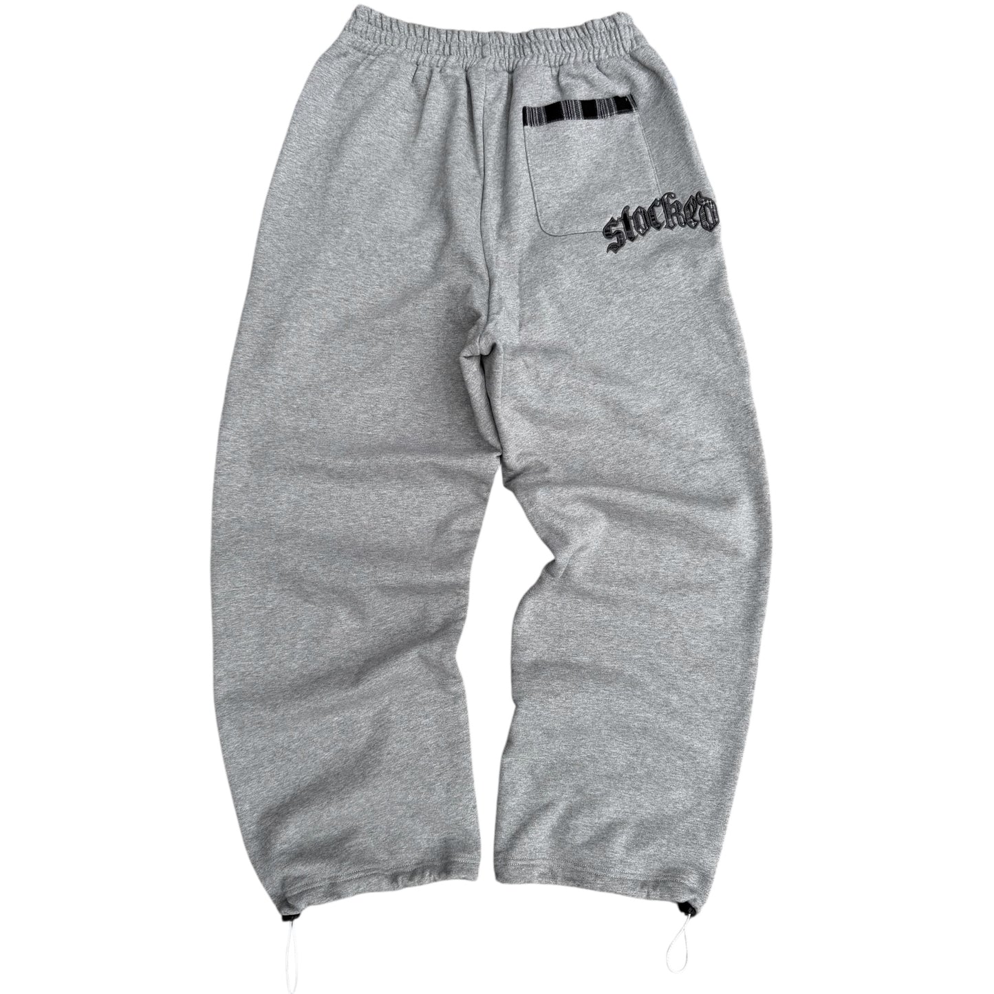 STOCKED PLAID JOGGERS