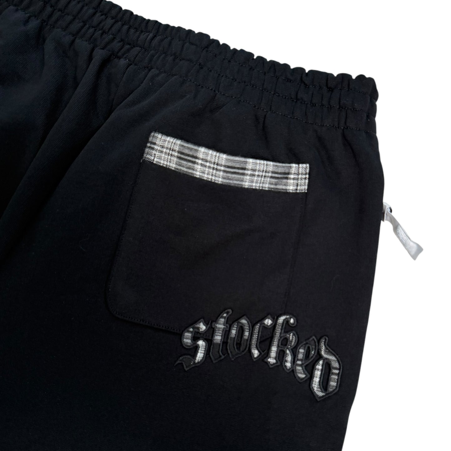 STOCKED PLAID JOGGERS