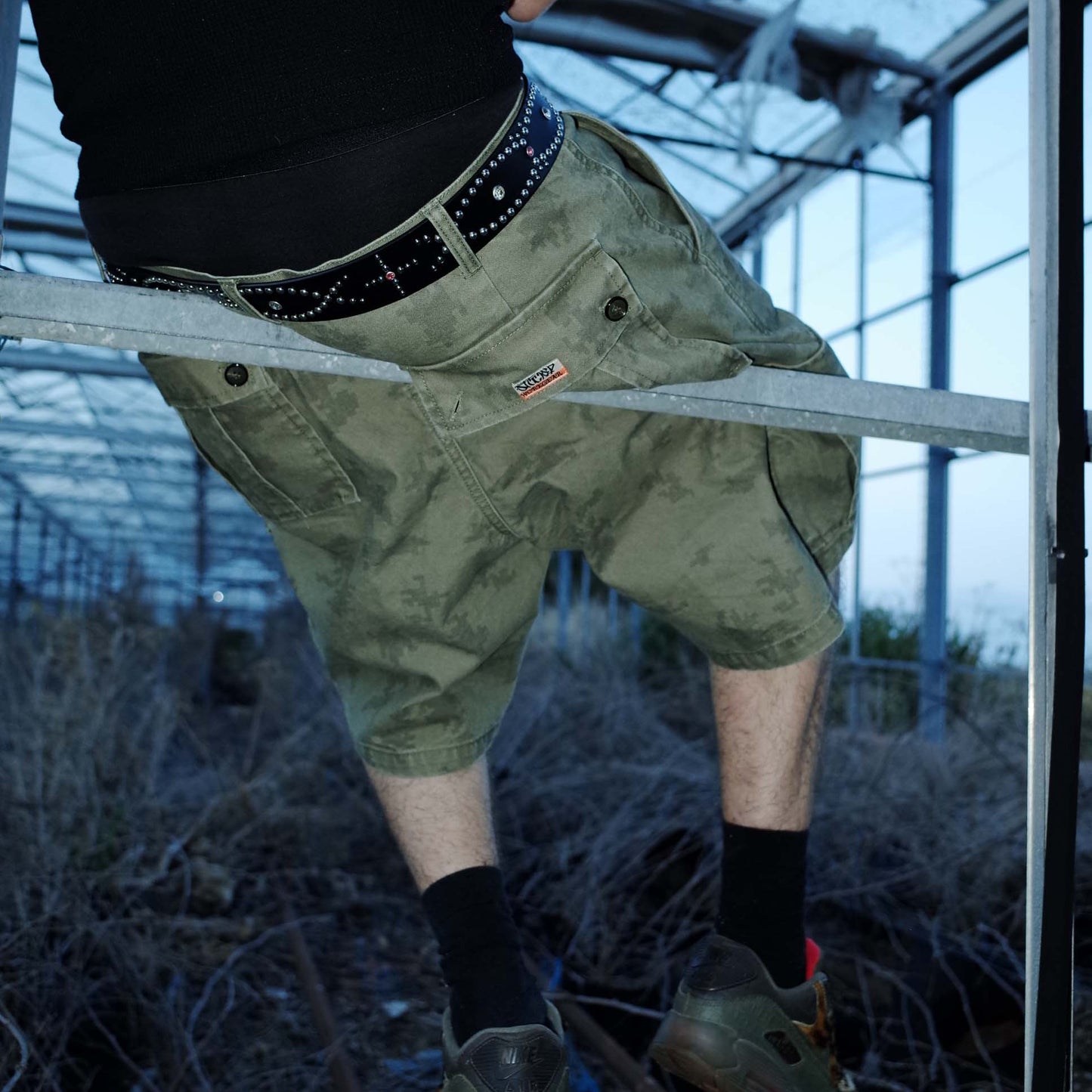 STOCKED CAMO CARGO SHORTS