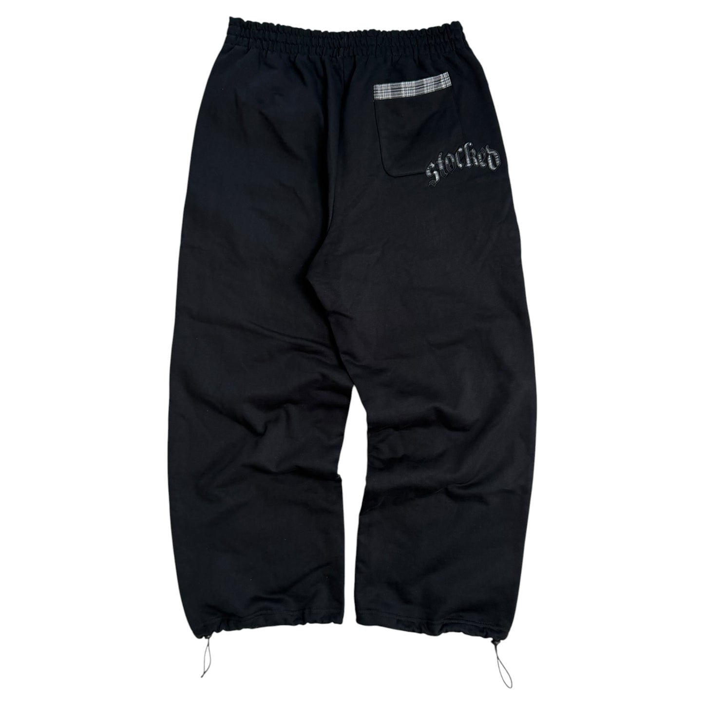 STOCKED PLAID JOGGERS